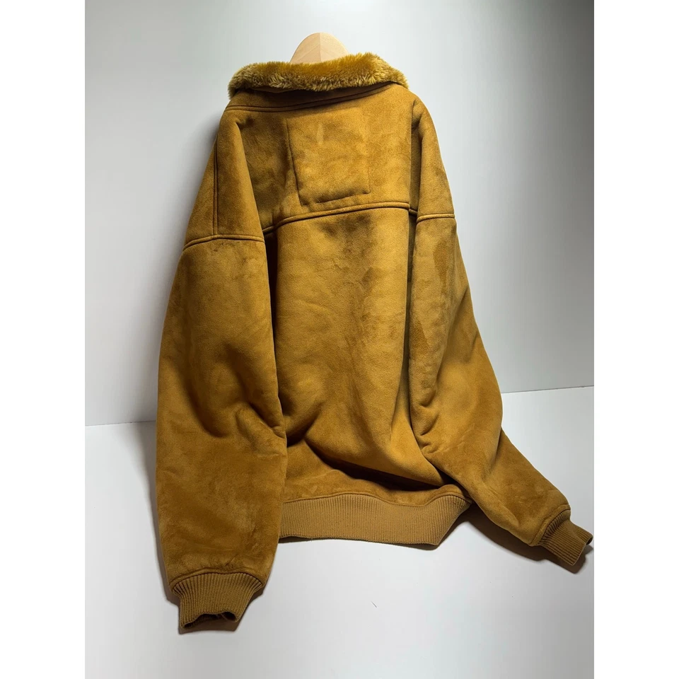 Chaqueta de invierno deportiva de gamuza sintética para hombre Koran talla 4XL forrada de piel sintética  Foto 2 de 4