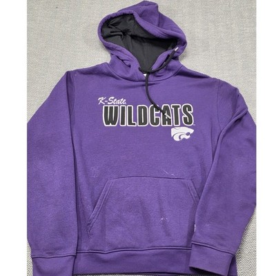 Champion Kansas State Wildcats Hoodie Purple Mens Medium K-State Powercat Logo