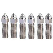 6 PCS Printer High Flow Nozzles Silver  Copper for K1, K15516