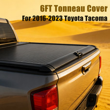 6ft Retractable Bed Cover Hard Tonneau Cover For 2016-2023 Toyota Tacoma
