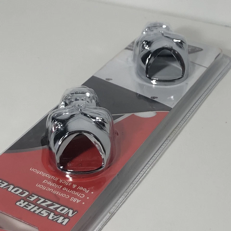 Pilot IP-3116 Chrome Skull Window Sprayer Cover - 2 Piece Set - New & Sealed - Image 4 of 4