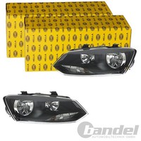 2X Hella Ff Halogen Scheinwerfer Passend FüR Vw Polo Links+Rechts