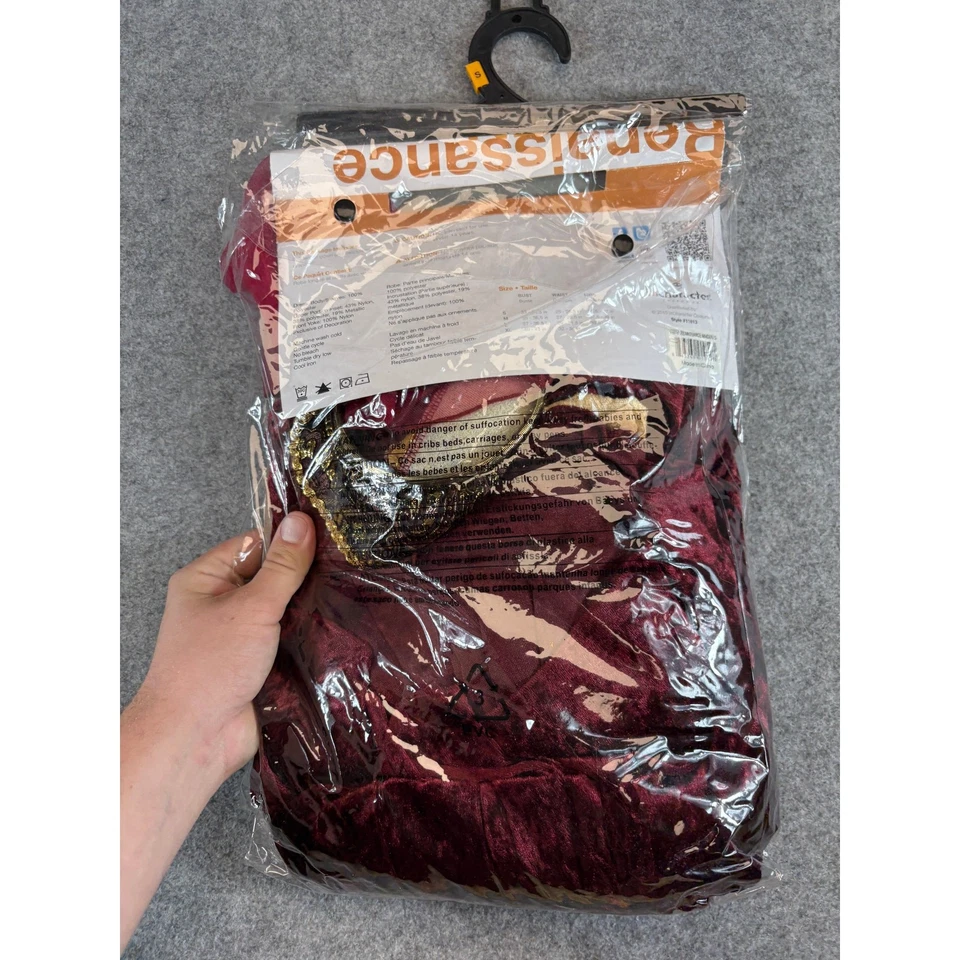 Disfraz de doncella renacentista InCharacter para mujer pequeño granate vestido de Halloween nuevo con etiquetas Foto 2 de 4