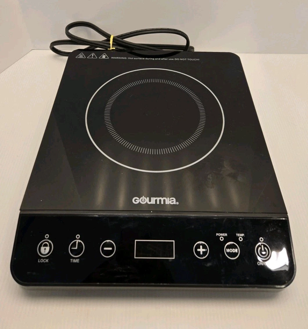 Gourmia LCD 1800W Portable Induction Cooktop GIC-200 BLACK Preowned