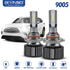 BEVINSEE 9005 HB3 LED Headlight Bulbs 50W High Low Beam For Kia Seltos SP2 SP2I