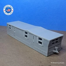 Whistle Stop Models N6002 N Scale Trailer Home Design 2, Resin 3D Printed
