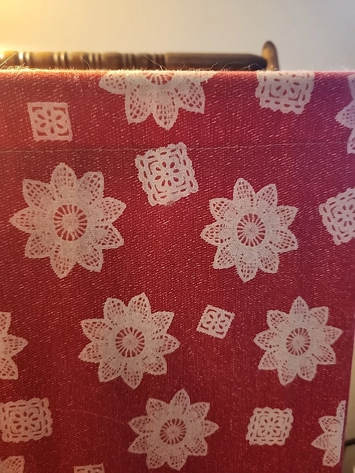 De colección MCM Retro Floral Plegable De Pie Tejido Artesanal Coser Hilo Cesta Soporte Foto 3 de 4