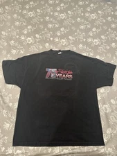 Sturgis Black Hills Rally 75th Anniversary Black T Shirt 2015 XXL Hot Leathers