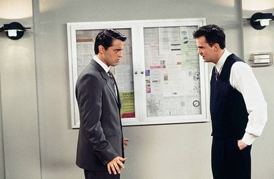 Matt LeBlanc as Joey Tribbiani Matthew Perry as Chandler Bing TV Old Photo 3