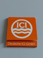 Streichholzheftchen, Deutsche ICI GmbH, Lyoner Straße 36, 6000 Frankfurt