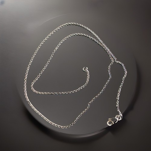 Vintage Unbranded 925 Sterling Silver Chain for Necklace 16.50 Inch Long 'Slim'