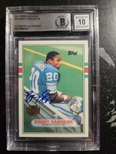 2001 TOPPS ARCHIVES RESERVE BARRY SANDERS #83T REPRINT #25 of 178 Autographed