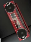 Vintage Red Sanyo AM/FM Stereo Cassette Recorder Boombox AC/DC