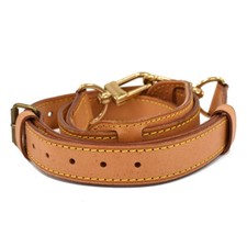 vuitton bandouliere shoulder strap Beige Tanned Leather Keepall 106.5cm Auth