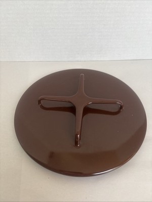 Dansk Designs  7'' Brown Enamel Lid