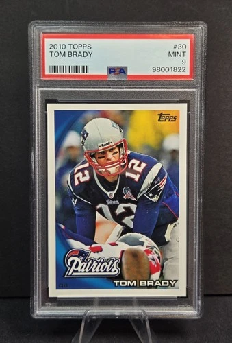 2010 Topps Tom Brady #30 PSA 9 Mint New England Patriots GOAT QB