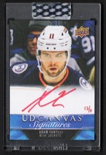 2023-24 Clear Cut UD Canvas Signatures Red Ink Auto Rookie Adam Fantilli 07/11