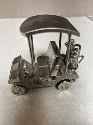 XANADU QTZ. GOLF CART, MOTHER OF PEARL DIAL, DESK, SHELF TABLE COLLECTIBLE CLOCK