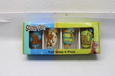 Scooby-Doo 16 oz Pint Glass 4 Pack Special Edition Collector's 2011 New in Box 