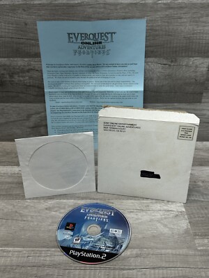 everquest online adventures frontiers Beta Disc Ps2 Complete Paperwork & Mailer