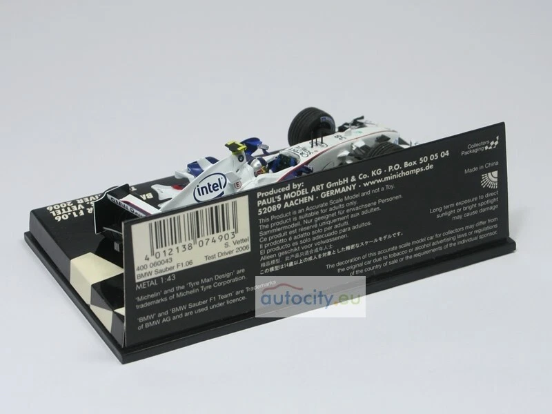 MINICHAMPS BMW SAUBER F1.06 TEST DRIVER 400060043 - Bild 3 von 4