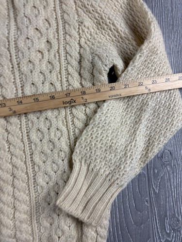 Moffat maglione lana donna pescatore maglia panna lana vintage TG L/XL - Foto 7 di 12