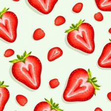 Digital picture Strawberry Pattern background printable file