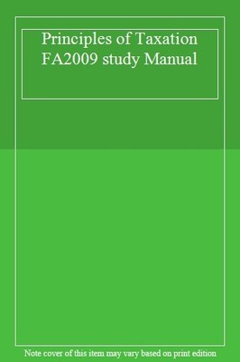 Grundsätze der Besteuerung FA2009 Studienhandbuch,