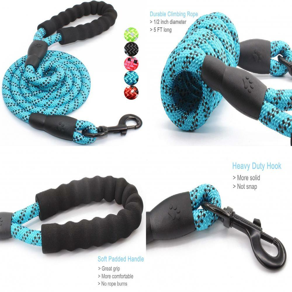 BAAPET 5 FT Strong Dog Leash with Comfortable Padded Handle and Highly