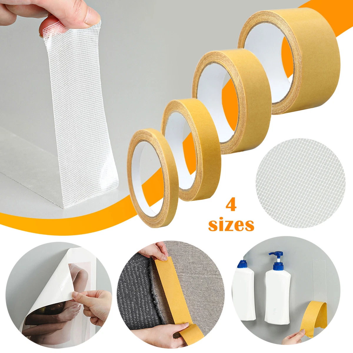 Double Sided Tape Heavy Duty Adhesive Strong Sticky Tape Removable Reusable  Home