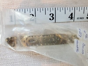 Brass Forged Drawer Handle, 4 inches. New in Package 