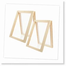 EcoCraft PaperPro: 2-in-1 Wooden Paper Making Kit for DIY Paper Creation - Mould