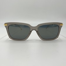 Authentic THOM BROWNE TB-701-G-T-GRY-GLD-49-AF Satin Grey Sunglasses