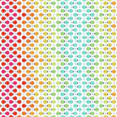 Tula Pink - True Colors Minky - Painted Ladies fabric in Glow fabric