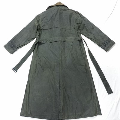 90s Barbour Trench Coat Land Rover C36 Sage Oilskin | eBay 90s Barbour Trench Coat Land Rover C36 Sage Oilskin | eBay
