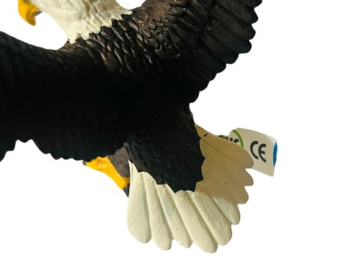 Lotto di 2 etichette vintage Bullyland Bully Bald Eagle + falco pellegrino Germania ritirate - Foto 6 di 10