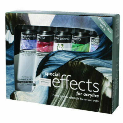 Daler Rowney Acrylmedien Spezialeffekte sortierte Packung - 5 x 75 ml