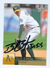 Brad Ziegler autographed baseball card (Oakland Athletics) 2009 Upper Deck #278