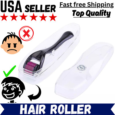 Derma Roller For Hair, Beard & Scalp Growth 540 Titanium Microneedle Roller