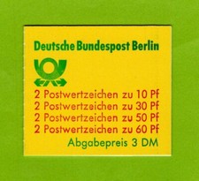 Markenheft Berlin MH 12 ca I oZ und br. Zahn geschlossene Z&auml;hnung Postfrisch B&S
