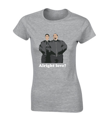 ALRIGHT LOVE? DAMEN T SHIRT MAX & PADDY LUSTIG RETRO PETER COMEDY TOP KAY