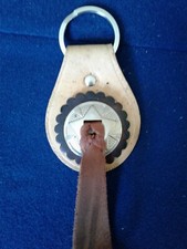 COW BOY / GIRL - RODEO FAN   All Leather Key Ring - FREE 2 initials.. 