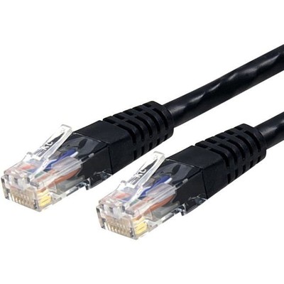 StarTech.com 7ft CAT6 Ethernet Cable - Black Molded Gigabit - 100W PoE UTP 650MH