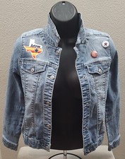 Custom Youth Size 12 Houston Astros Denim Jacket Baseball World Series Original