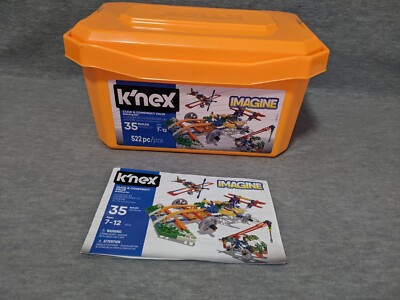 K'NEX Imagine Click & Construct Value Building Set with Booklet 513 Pieces