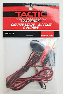 Tx Rx Plug Tactic Banana Plug Tx/Rx Charge Lead to 9V Plug and Futaba TACP0110 | eBay