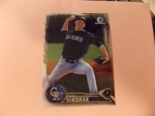 2016 Bowman Chrome Colorado Rockies. Mike Nikorak  	Asheville Tourists