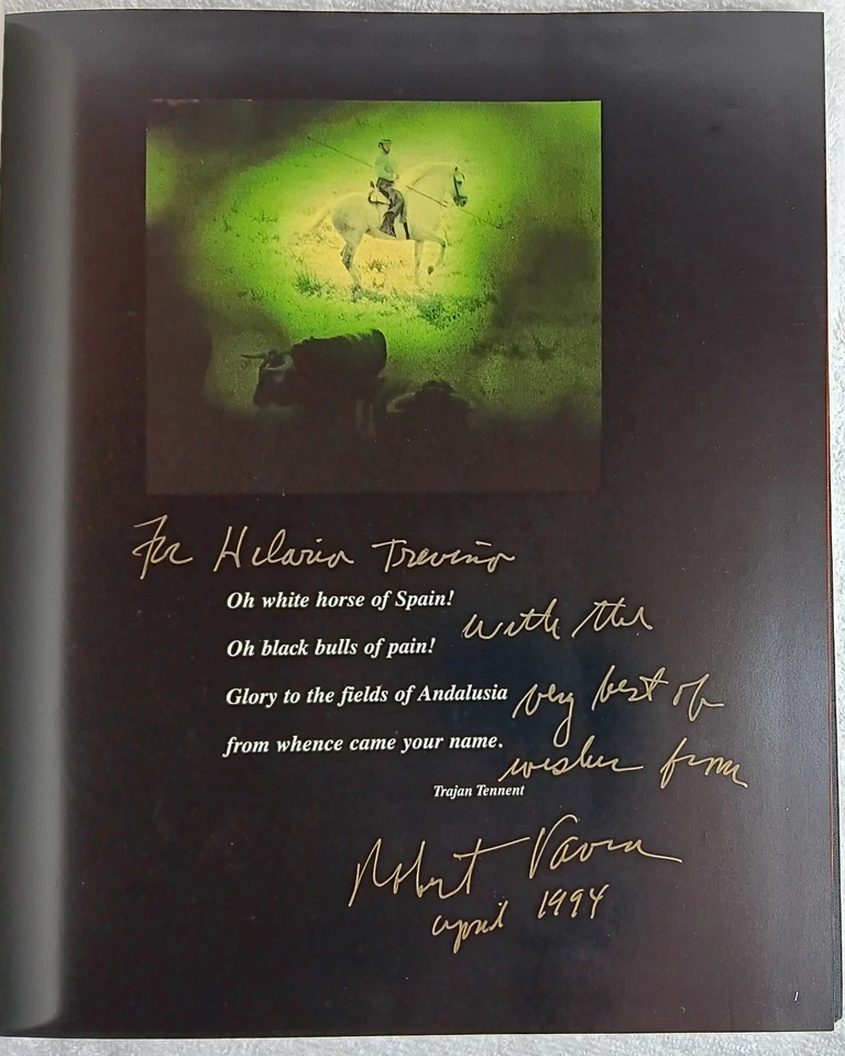 The Andalusian A Portrait Robert Vavra 1st Edition 1st Print 1991 HC SIGNED - Image 3 of 4