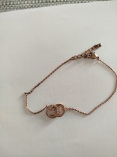 Armband zart, rosé gold, mit zwei ineinander...