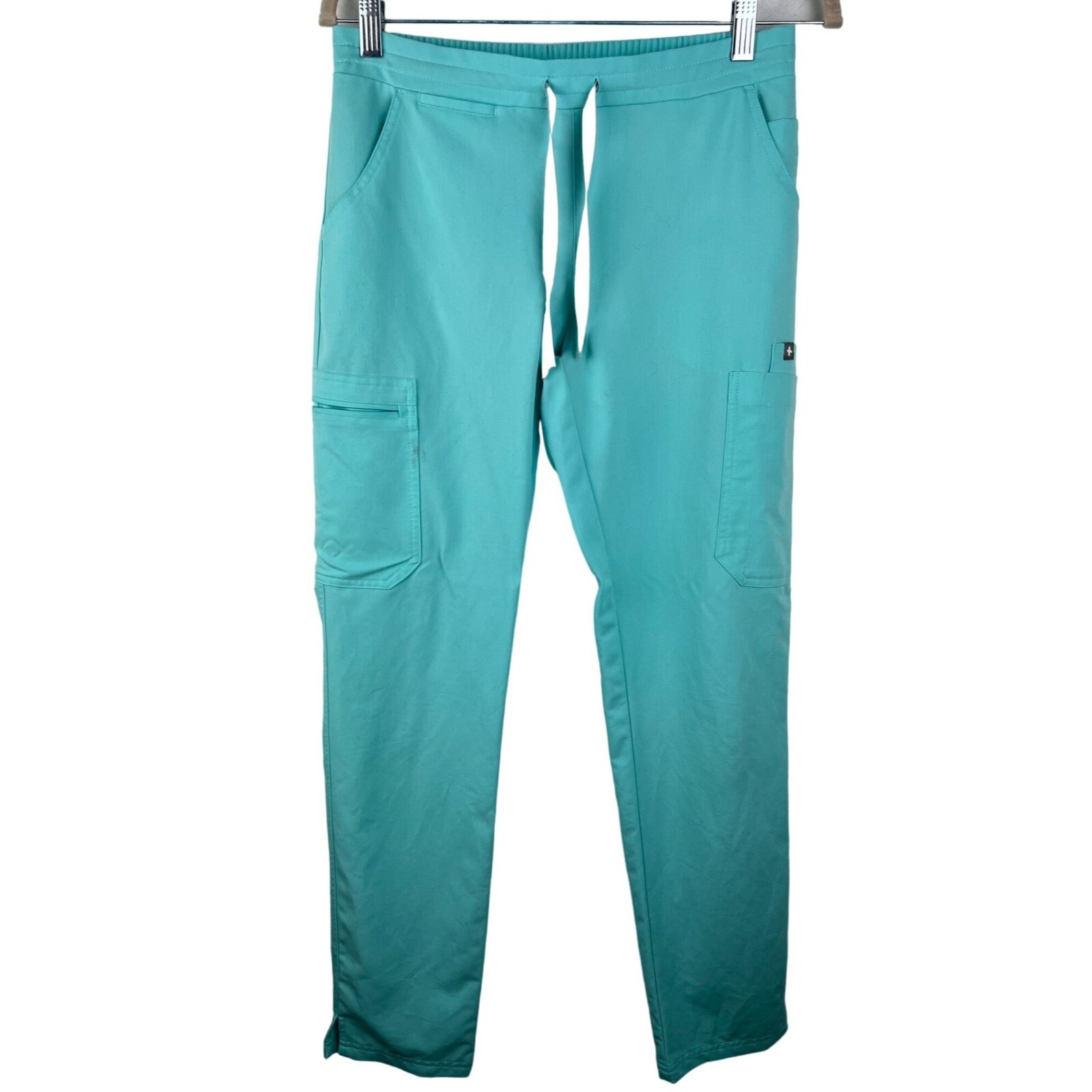 Figs Yola Cargo Scrub Pants XS Gem